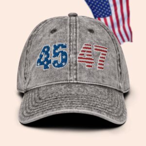 45 47 Vintage Hat, 45 47 Baseball Cap, 45 47 trump hat, 45 MAGA hat, 45 trump cap