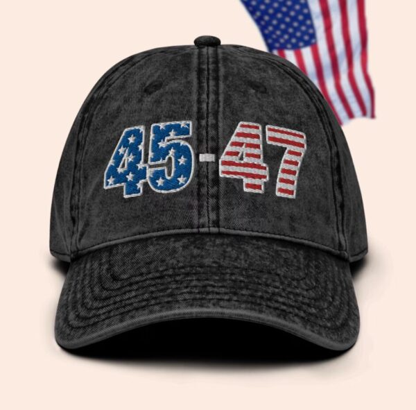 45 47 Vintage Hat, 45 47 Baseball Cap, 45 47 trump hat, 45 MAGA hat, 45 trump cap