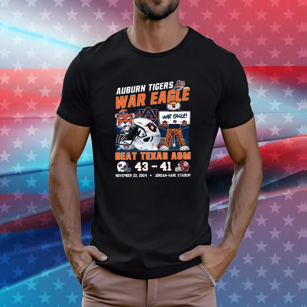 Auburn Football War Eagle Beat Texas A&M Shirt