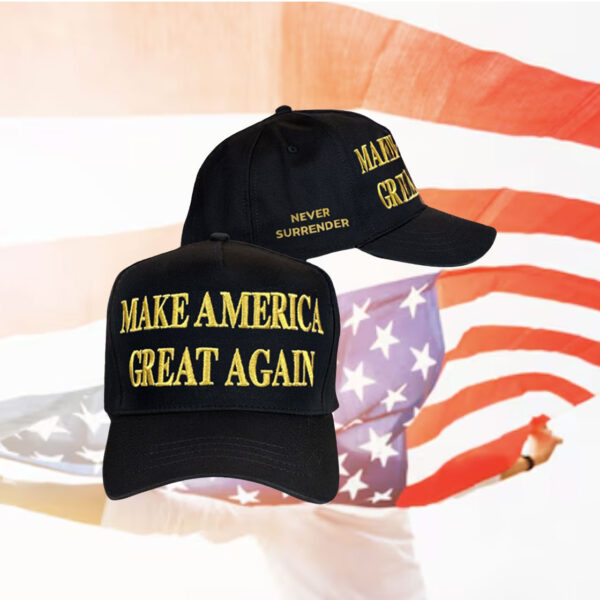Black Gold Dark MAGA Hat