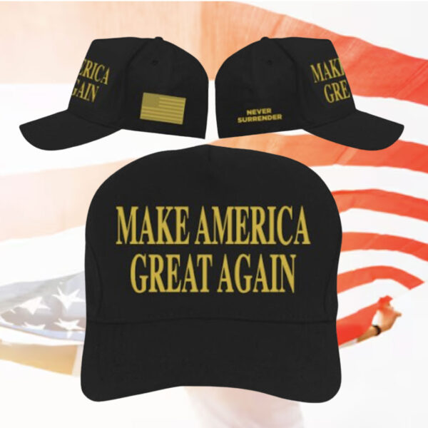 Black Gold Dark MAGA Hat