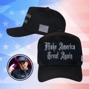 Black Gothic Maga Elon Musk Hat