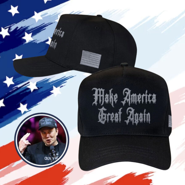 Black Gothic Maga Hat
