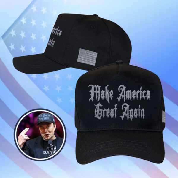 Buy Elon Musk Gothic Dark MAGA Hat