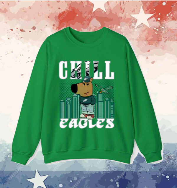 Chill Guy Philadelphia Eagles Shirt