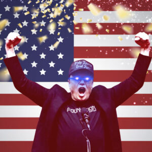 Dark Gothic MAGA Elon Musk's Rally Hat