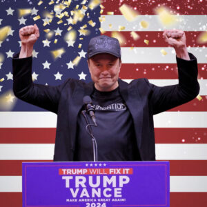 Dark Gothic MAGA Elon Musk's Rally Hat
