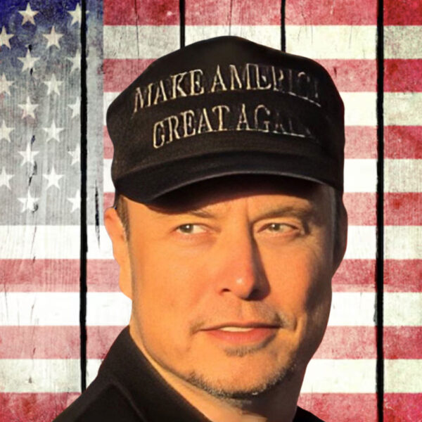 Dark MAGA Trump X Elon Musk Trucker Hat