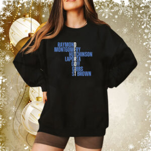 Detroit Raymond Montgomery Hutchinson Laporta Goff Gibbs St Brown Shirt