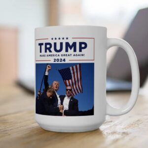 Donald Trump Fight Never Surrender Mug