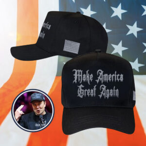 Elon Musk Dark Gothic MAGA Cap