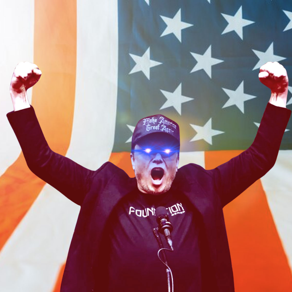 Elon Musk Dark Gothic MAGA Cap