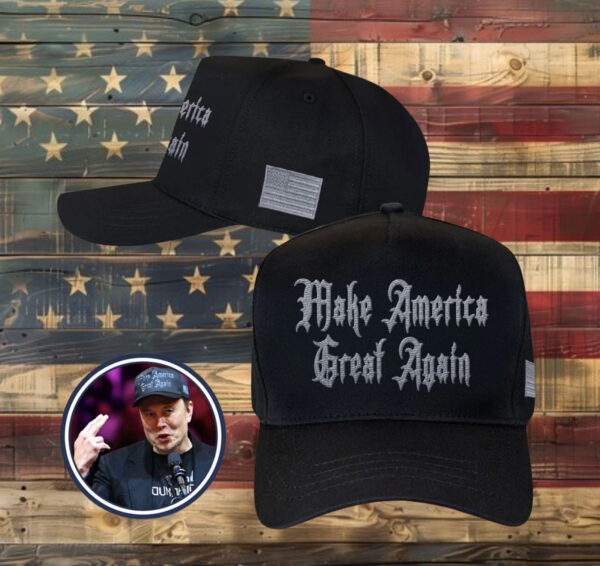 Elon Musk Dark Gothic MAGA Hat