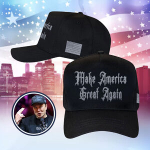 Elon Musk Dark Gothic MAGA Hat, MAGA Hat, Dark MAGA Cap, Elon Musk Cap