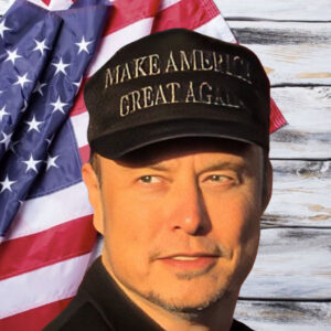 Elon Musk Dark MAGA Hat