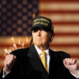 Elon Musk Gold Dark MAGA Hat