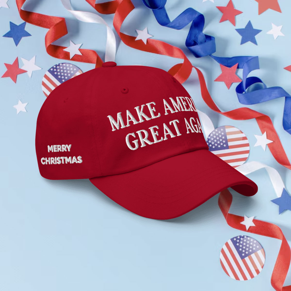 Elon Musk MAGA Christmas Hat