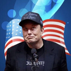Elon Musk Trump Rally With Dark Gothic MAGA Hat