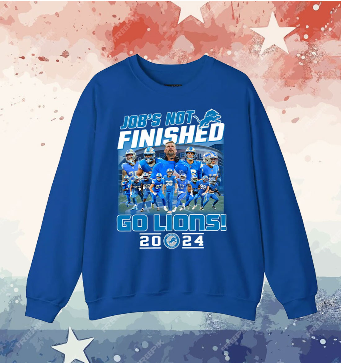 Job’s Not Finished Go Lions 2024 T-Shirt