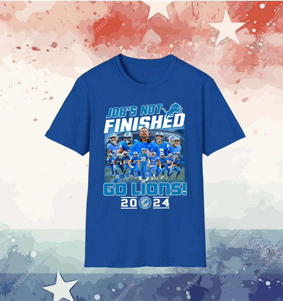 Job’s Not Finished Go Lions 2024 T-Shirt