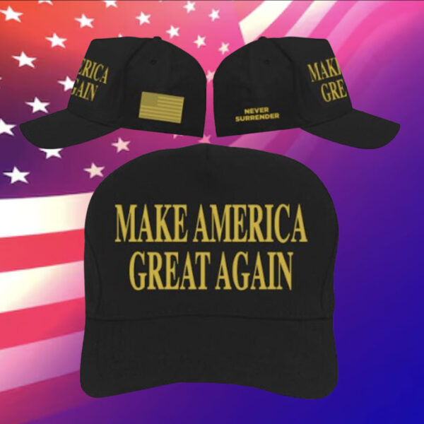 Make America Great Again 2024 Gold Dark MAGA Hat
