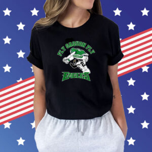 No Look Reverse Hurdle FLY SAQUON FLY Football Barkley Shirt