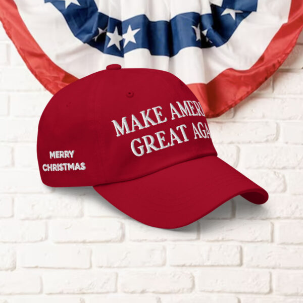 Red Trump Merry Christmas MAGA Hat