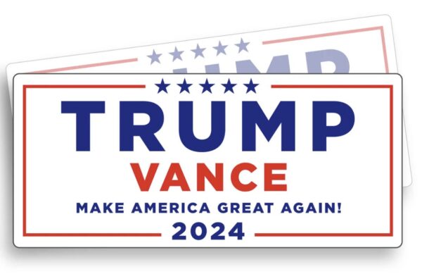 TRUMP VANCE 2024 Bumper Sticker Vinyl Sticker Decal
