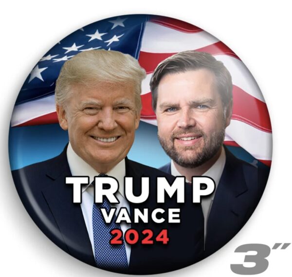TRUMP VANCE 2024 Button