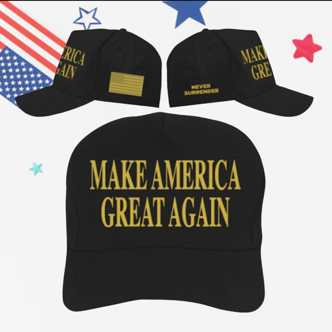 Team Trump GOLD DARK MAGA HAT