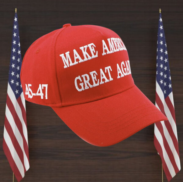 Trump 2024 45-47 Flag Donald Trump Hat