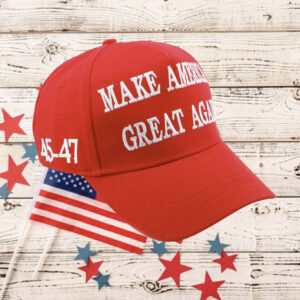 Trump 45 47 Embroidered MAGA Make America Great Again Hat