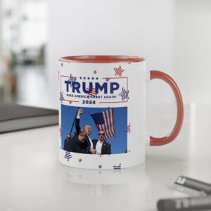 Trump Assassination Attempt Coffee Mug, Trump 2024 Mug