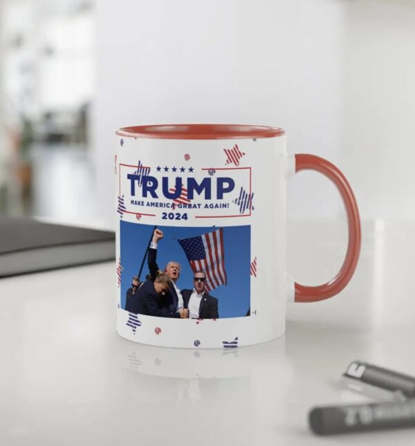 Trump Assassination Attempt Coffee Mug, Trump 2024 Mug