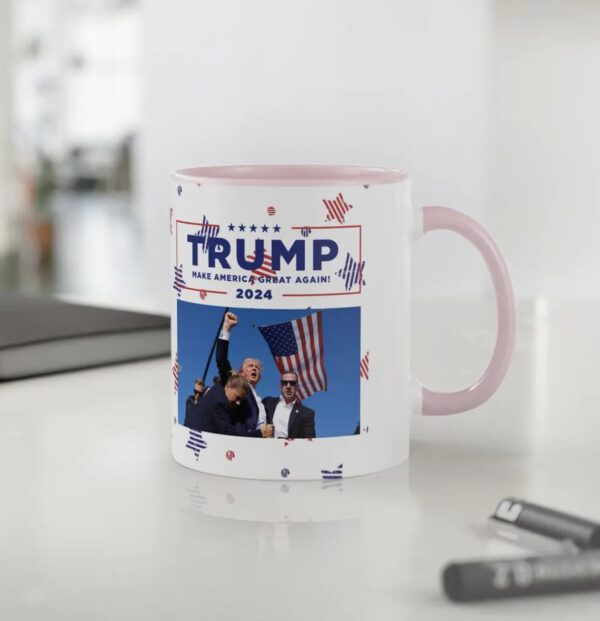 Trump Assassination Attempt Coffee Mug, Trump 2024 Mug