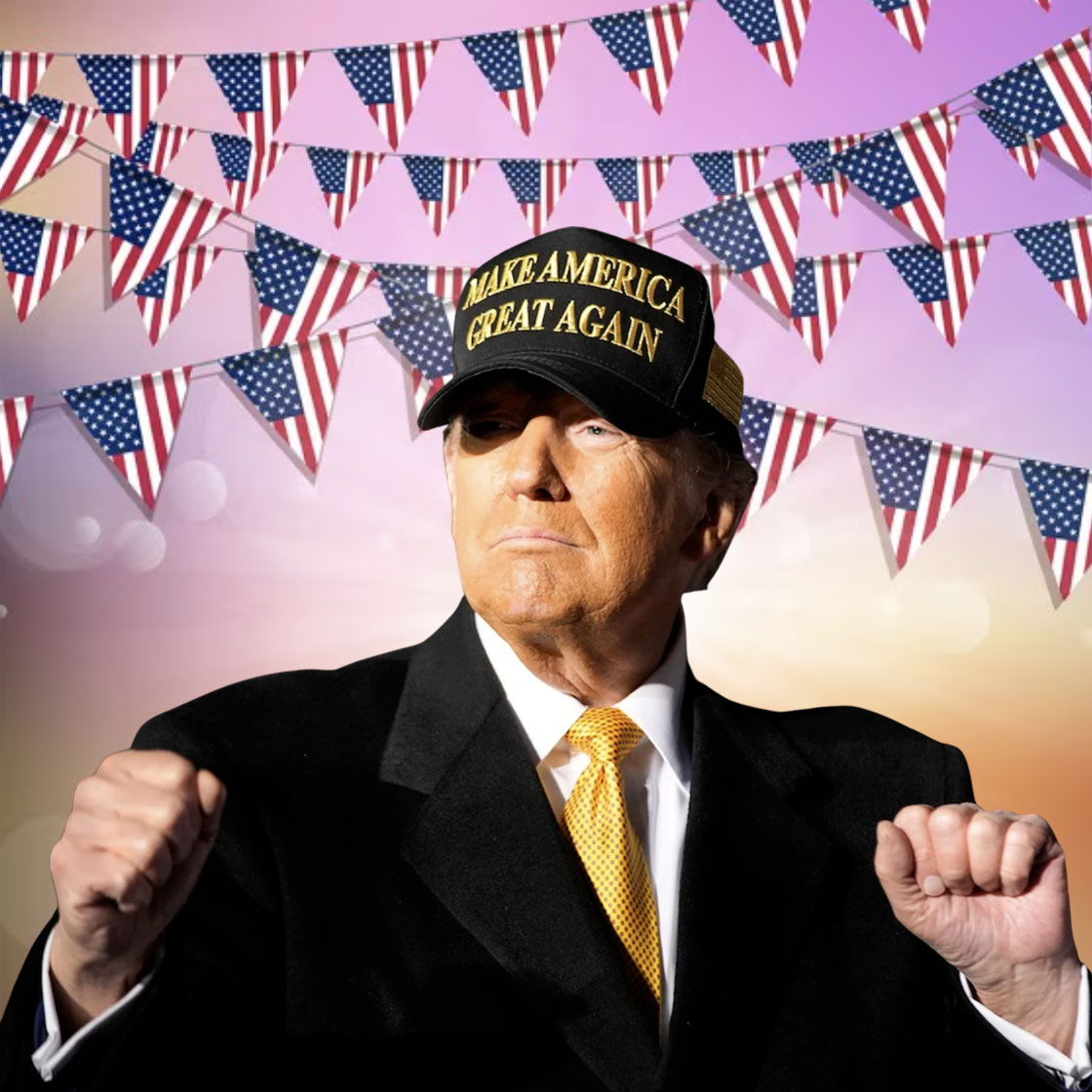 Trump Gold Dark MAGA Hat