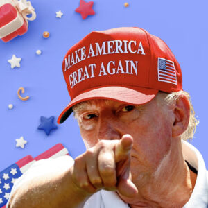 Trump Hat Embroidered 45 47 MAGA