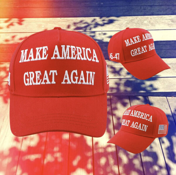 Trump Make America Great Again 45-47 Red Hat Cap