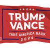 Trump Vance 2024 Election Take America Back Red Flag