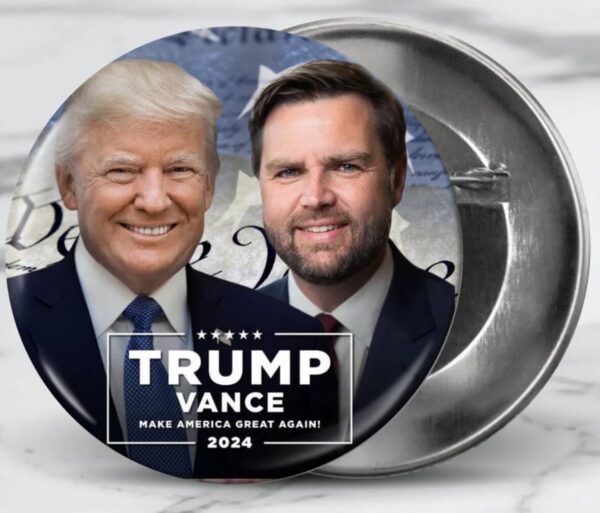 Trump Vance 2024 MAGA Button