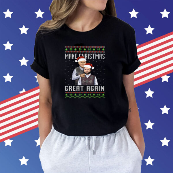 Trump Vance Step Brothers Make Christmas Great Again Santa Shirt