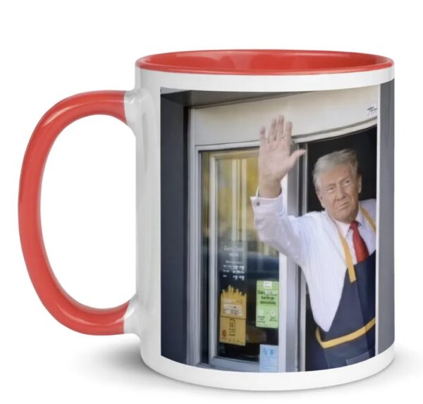 Trump Working Fast Food Trump McDonalds Mug