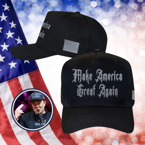 US Presidential Elon Musk Dark Gothic MAGA Hat