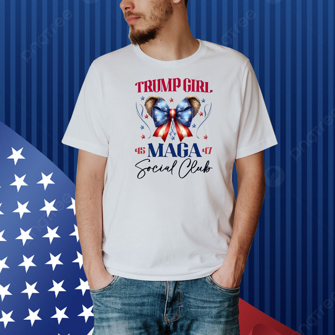 Cute Trump Girl MAGA 45 47 Social Club Shirt