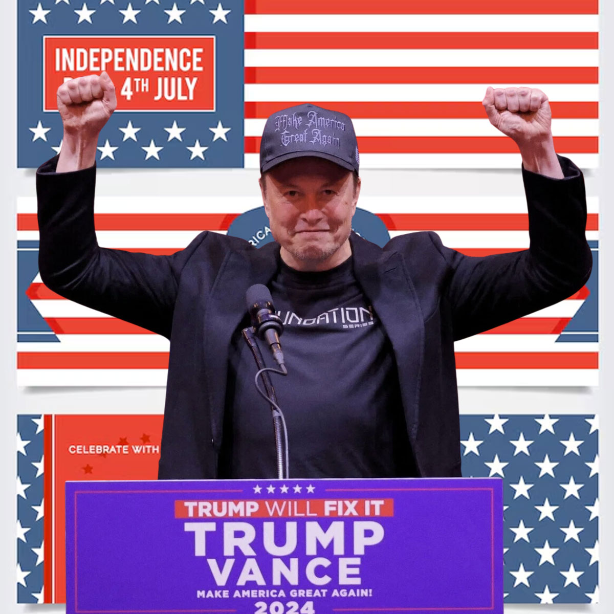 Donald Trump Gothic Dark MAGA Hat
