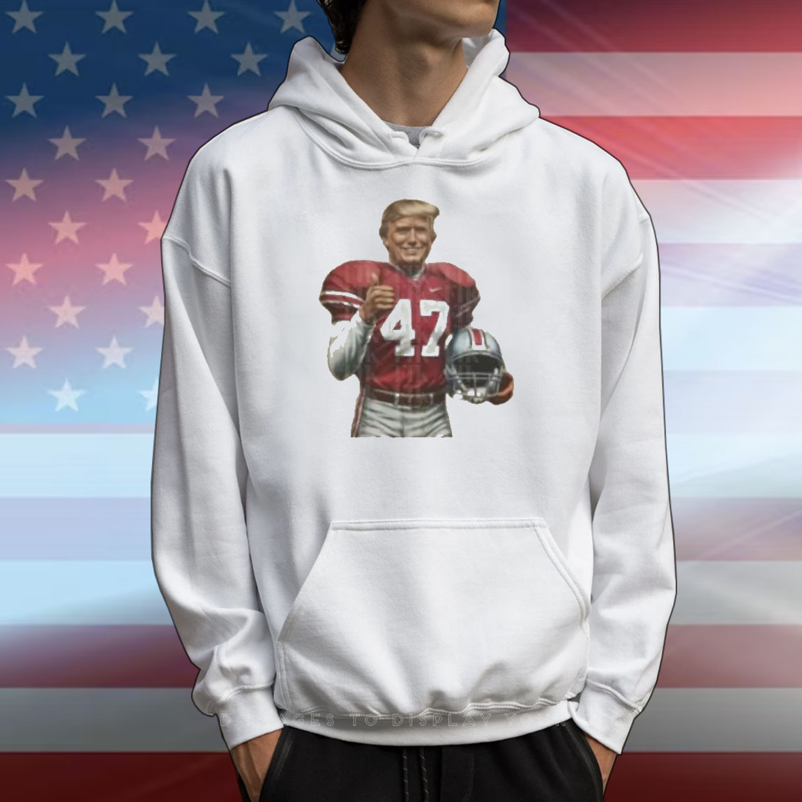Donald Trump Red Ohio Hooded T-Shirt