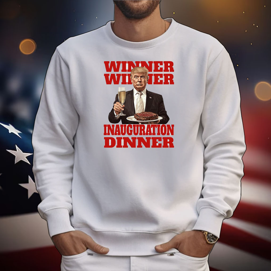 Donald Trump Winner Winner Inauguration Dinner T-Shirt