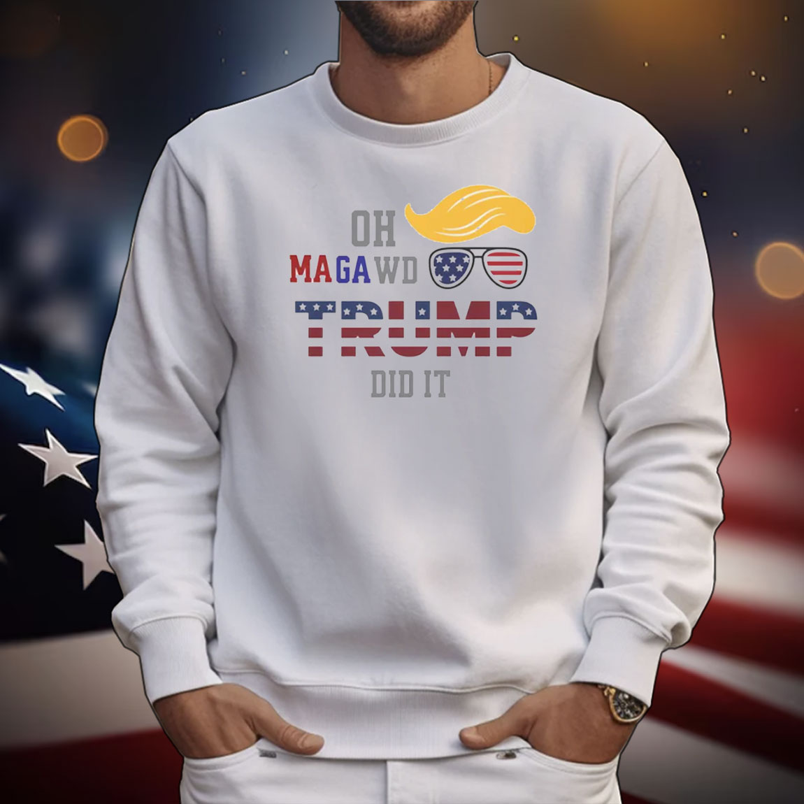 Funny Political Trump Won MAGA "Oh MAGAwd" Did It T-Shirt
