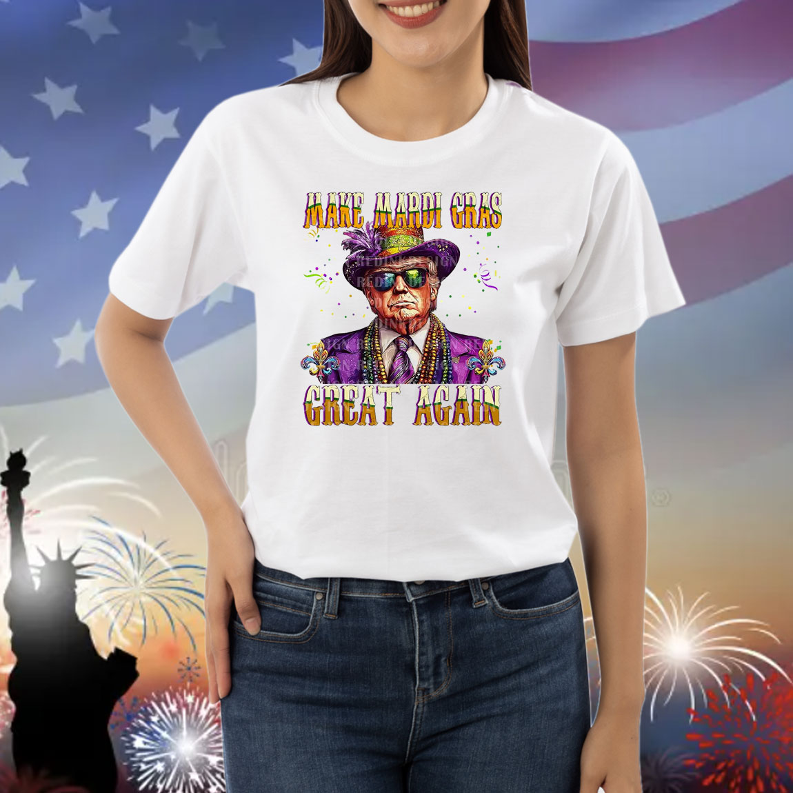 Funny Trump Make Mardi Gras Great Again Shirt