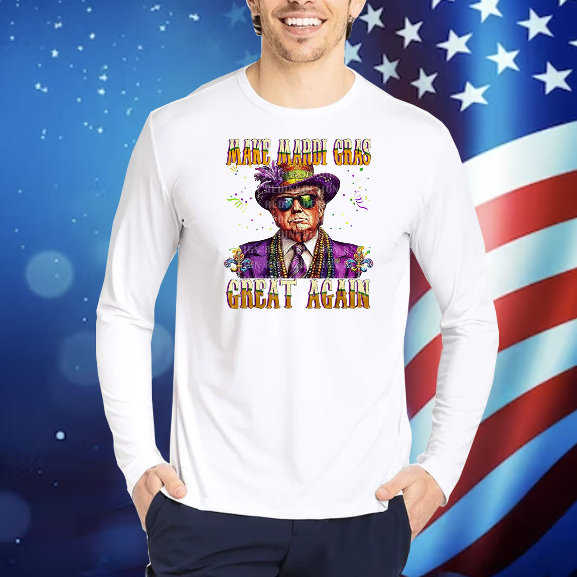 Funny Trump Make Mardi Gras Great Again Shirt